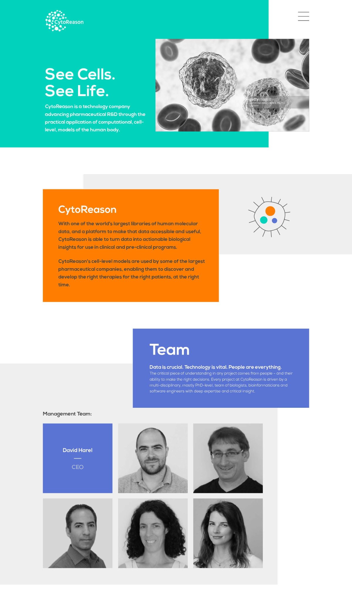 one pager website cytoreason